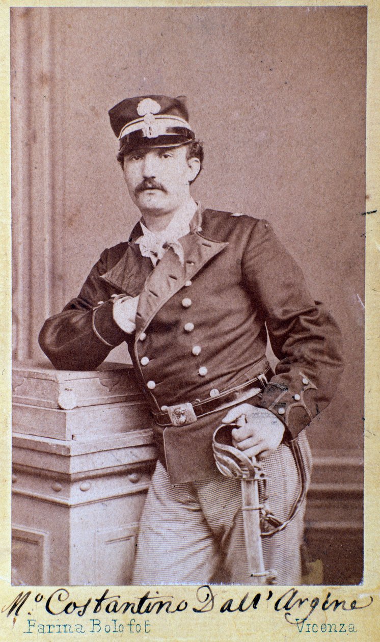 Portrett av Costantino dell'argine (1842-1877) italiensk komponist Fotografi. 1800-tallet. Bologna, borgerlig bibliografisk museum av Unknown photographer