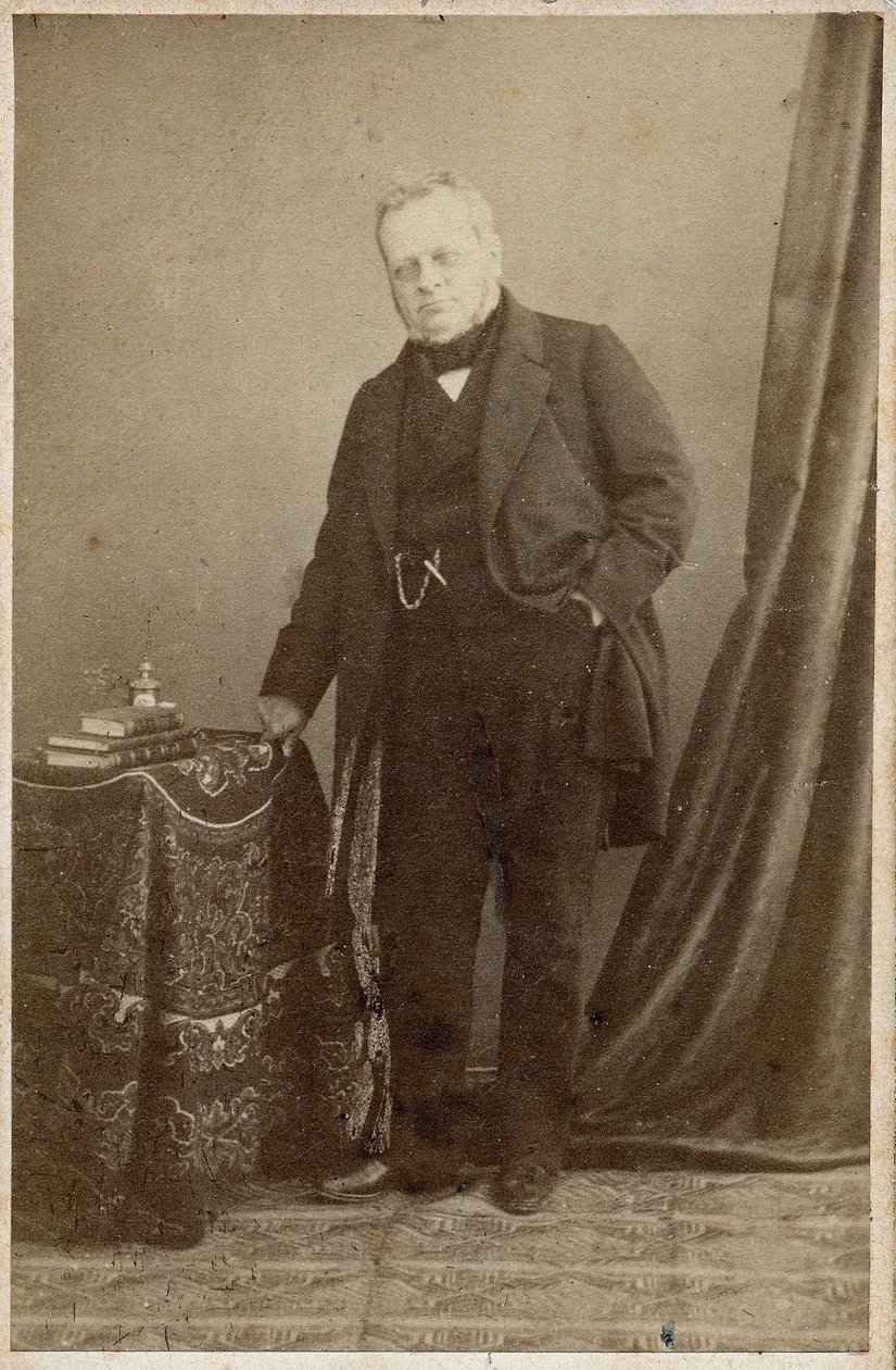 Portrett av grev Camillo Berso av Cavour (1810-61) - rundt 1855 av Unknown photographer