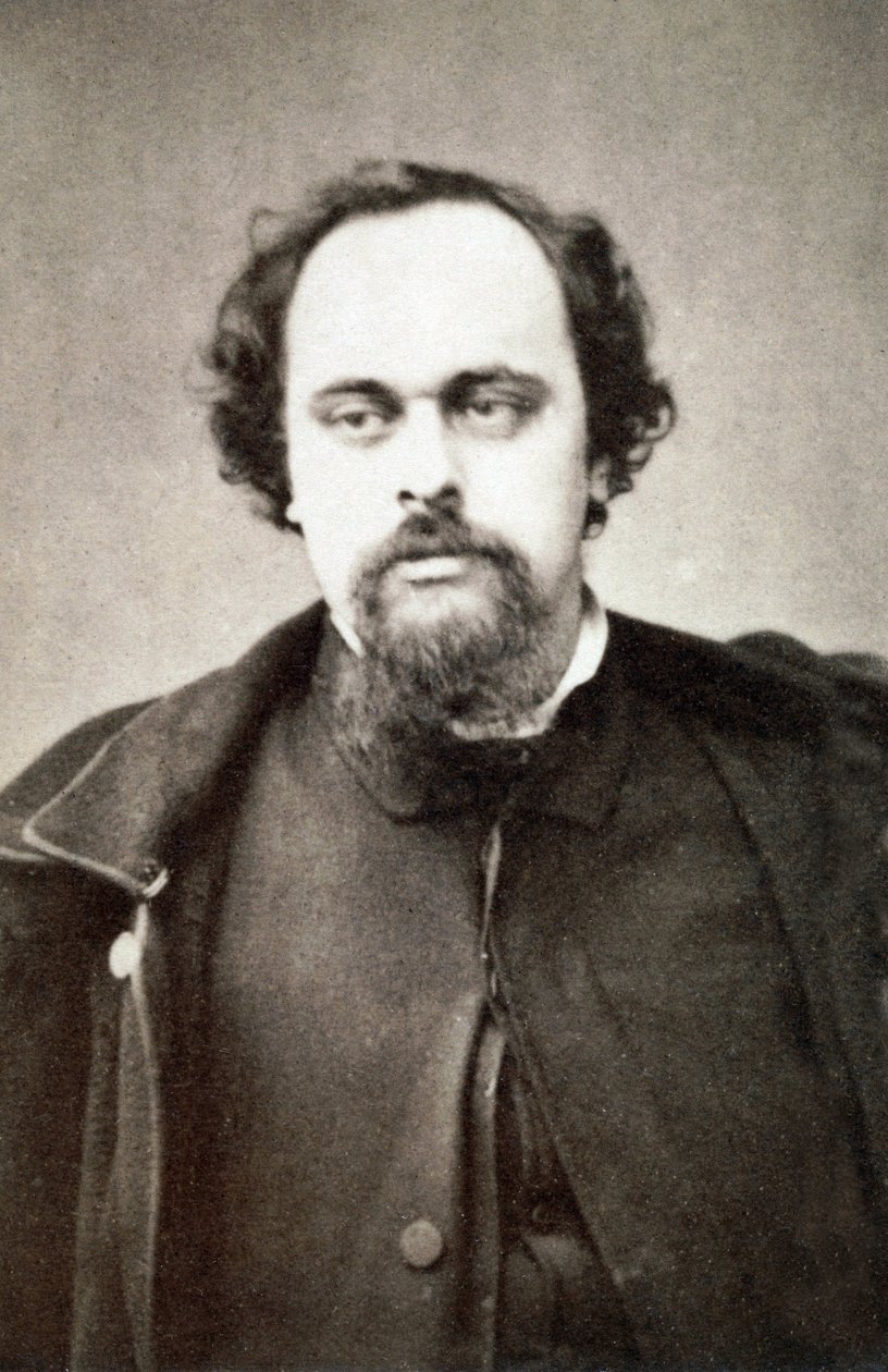 Portrett av Dante Gabriel Rossetti (1828-1882) - Omtrent 1860 av Unknown photographer