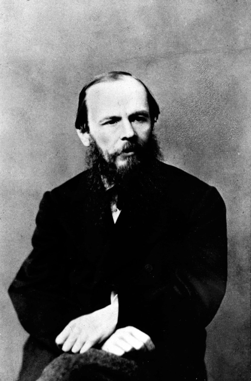 Portrett av Dostojevskij sittende. av Unknown photographer