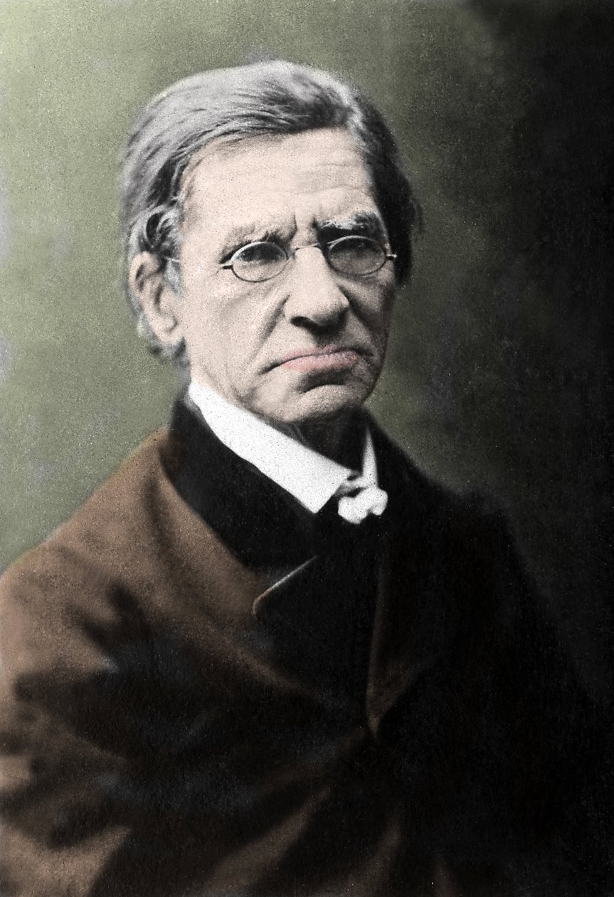 Portrett av Emile Littre (1801-1881), fransk filolog, lege og politiker. av Unknown photographer
