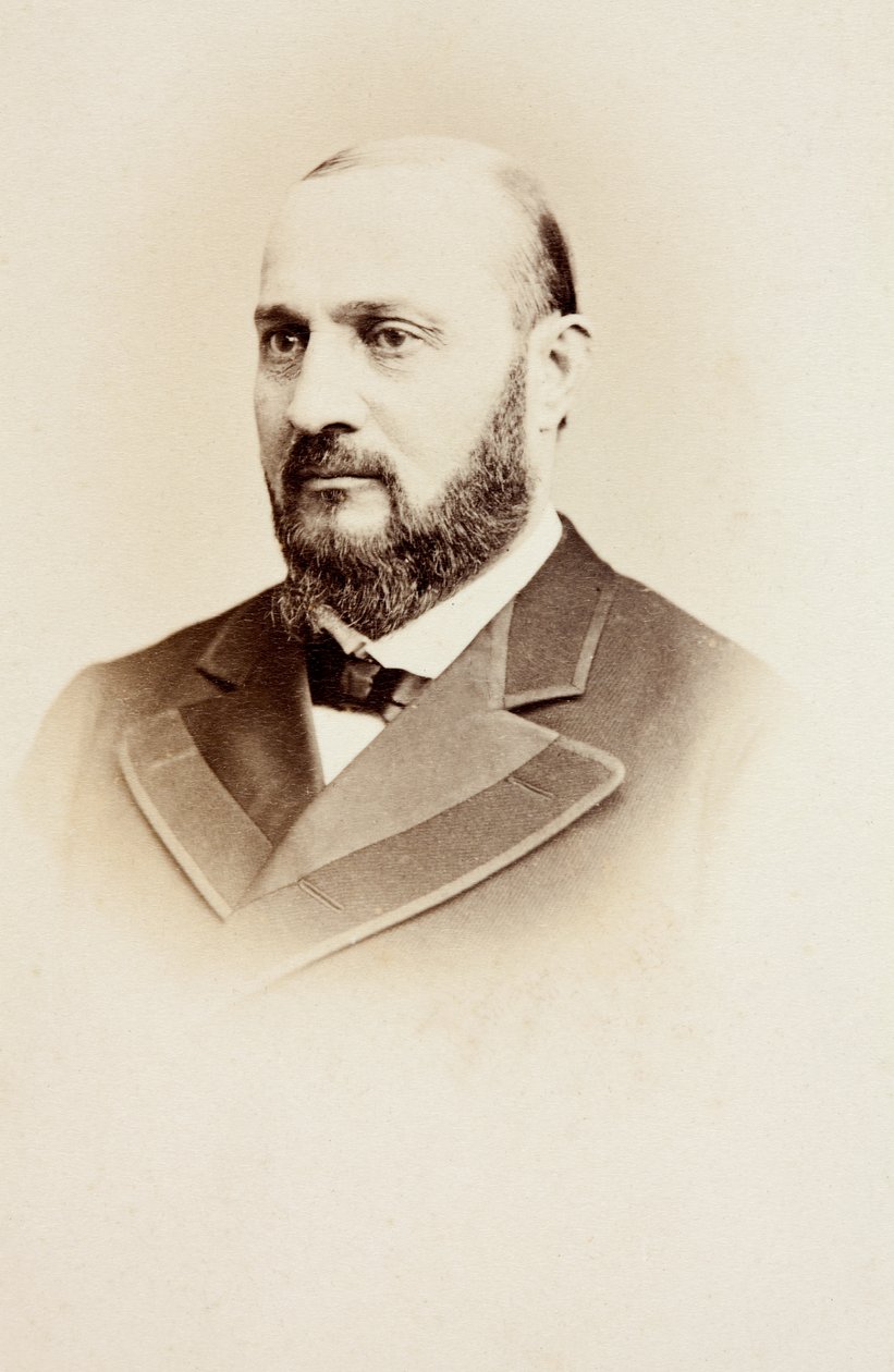 Portrett av Enrico Tamberlik, ca. 1860-tallet (s/hvitt-bilde) av Unknown photographer