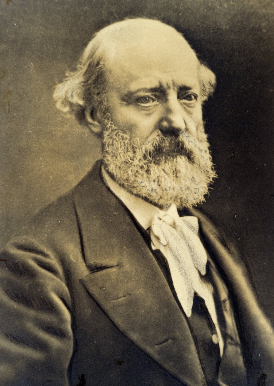 Portrett av Eugene Viollet-le-Duc (Viollet le Duc) (1814-1879). sd. 1800-tallet. av Unknown photographer
