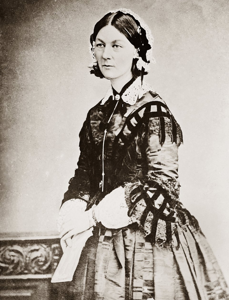 Portrait of Florence Nightingale - Portrait of the British Philanthropist Florence Nightingale (1820-1910) av Unknown photographer