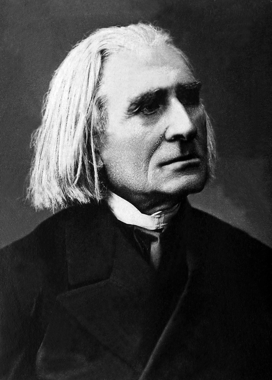 Portrett av Franz Liszt (1811-1886), ungarsk komponist, pianist og dirigent. av Unknown photographer
