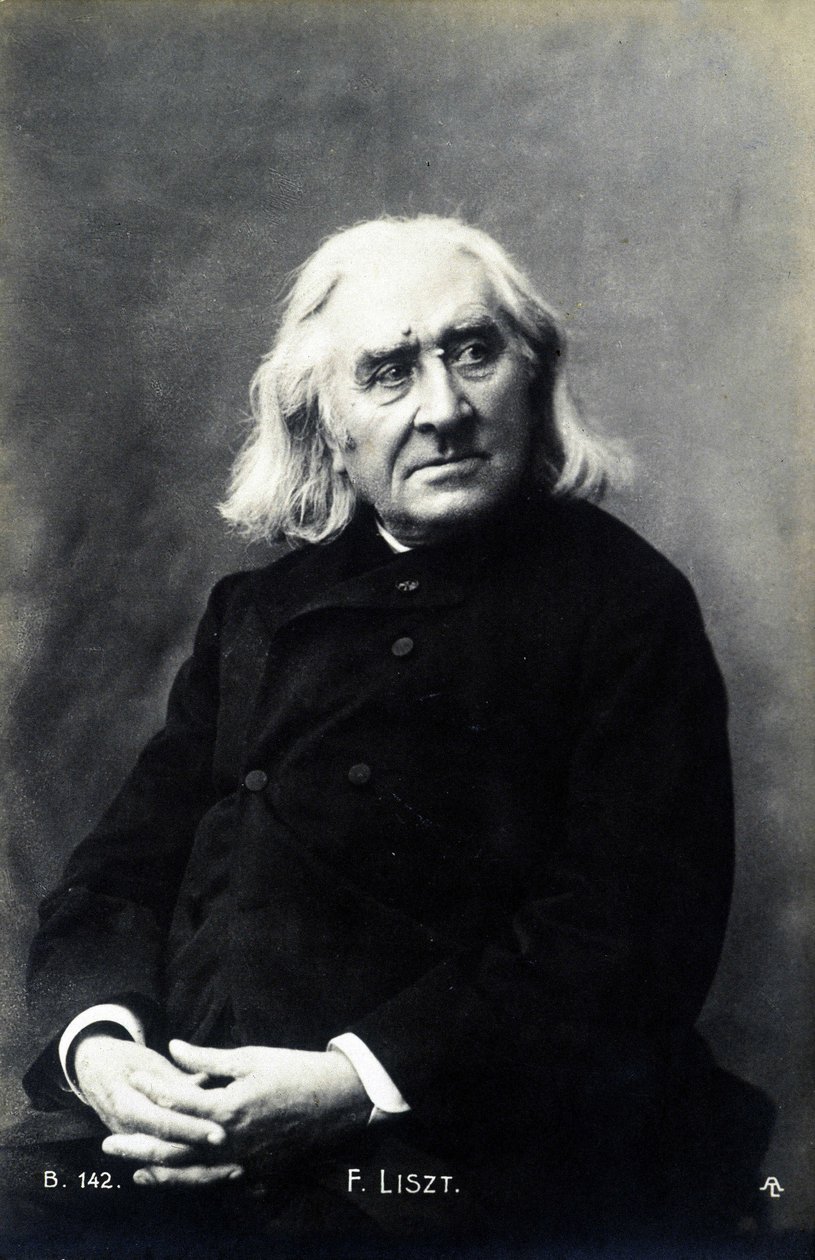 Portrett av Franz Liszt. av Unknown photographer