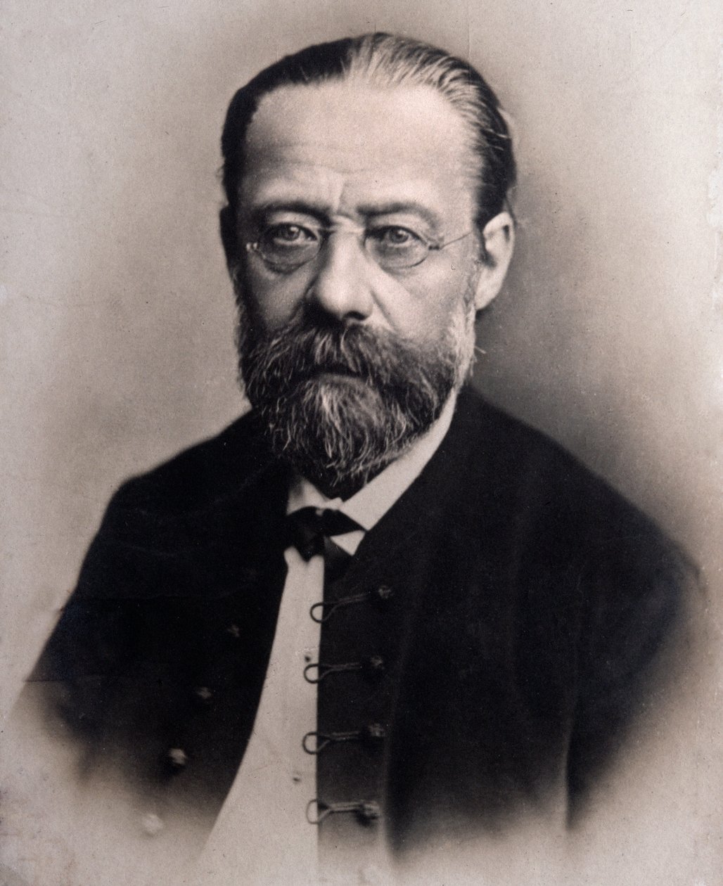 Portrett av Friedrich Smetana (gravering etter bilde) av Unknown photographer