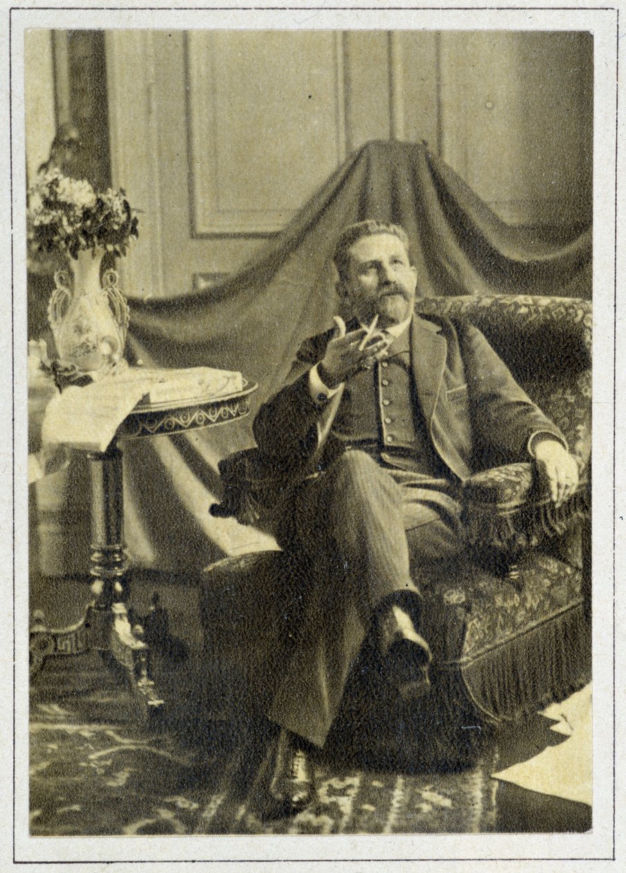 Portrett av general Georges Boulanger (1837 - 1891). av Unknown photographer