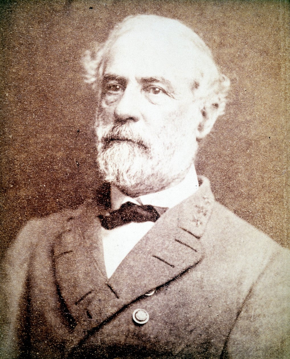 Portrett av general Lee (1807 - 1870) som deltok i borgerkrigen ved å kommandere Northern Virginia Tear. av Unknown photographer