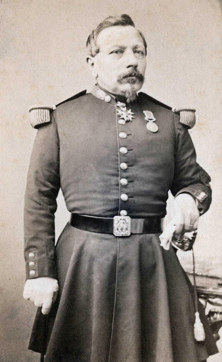 Portrett av general Plombin fotografering fra 1800-tallet av Unknown photographer