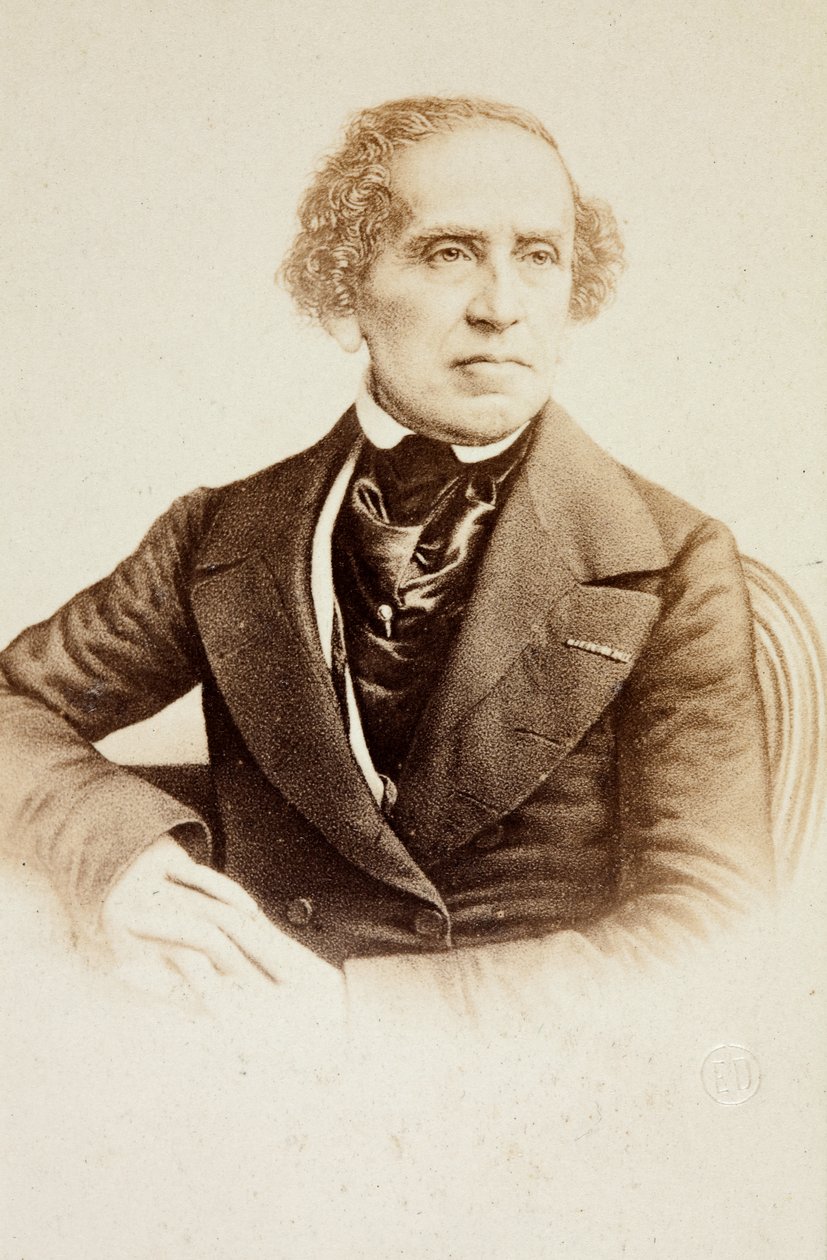 Portrett av Giacomo Meyerbeer av Unknown photographer