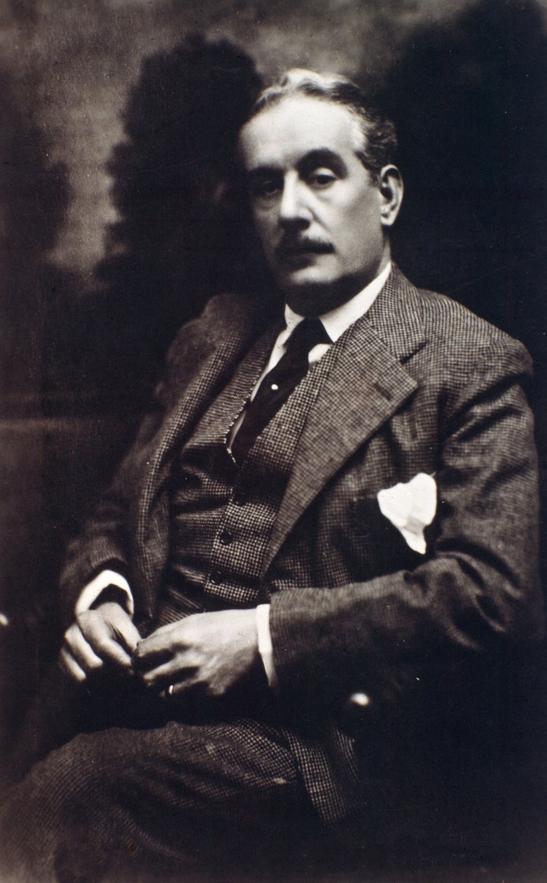 Portrett av Giacomo Puccini (s/hvitt bilde) av Unknown photographer