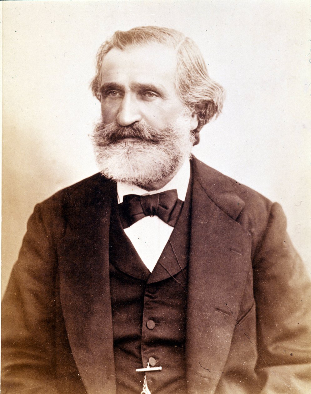 Portrett av Giuseppe Verdi rundt 1870. Museo della scala i Milano av Unknown photographer