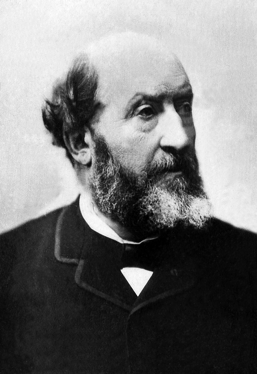Portrett av Guillaume Victor Emile Augier (1820-1889), poet og dramatiker. av Unknown photographer