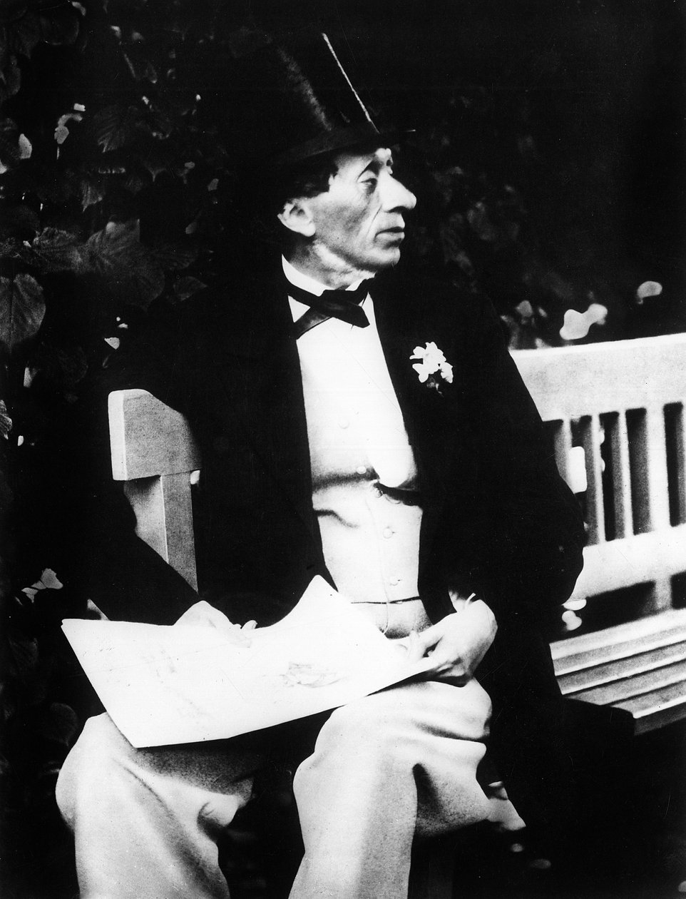 Portrett av Hans Christian Andersen (1805-1875) dansk forfatter av Unknown photographer
