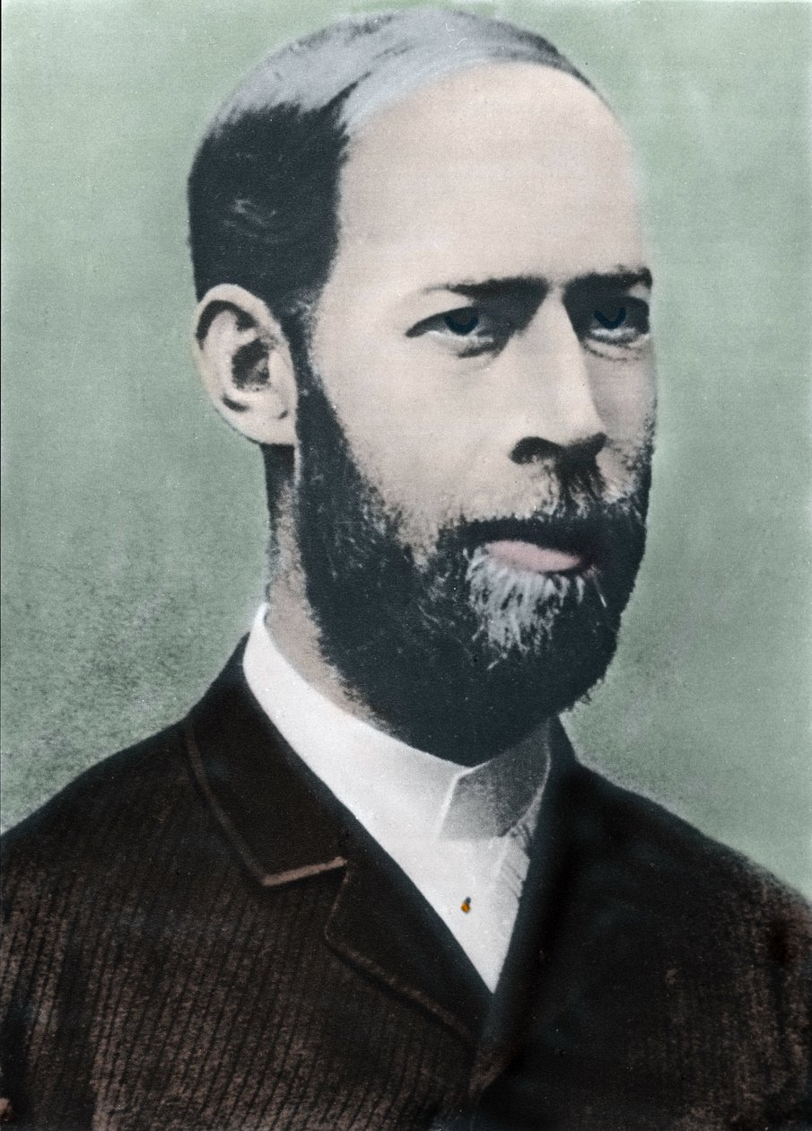 Portrett av Heinrich Hertz av Unknown photographer