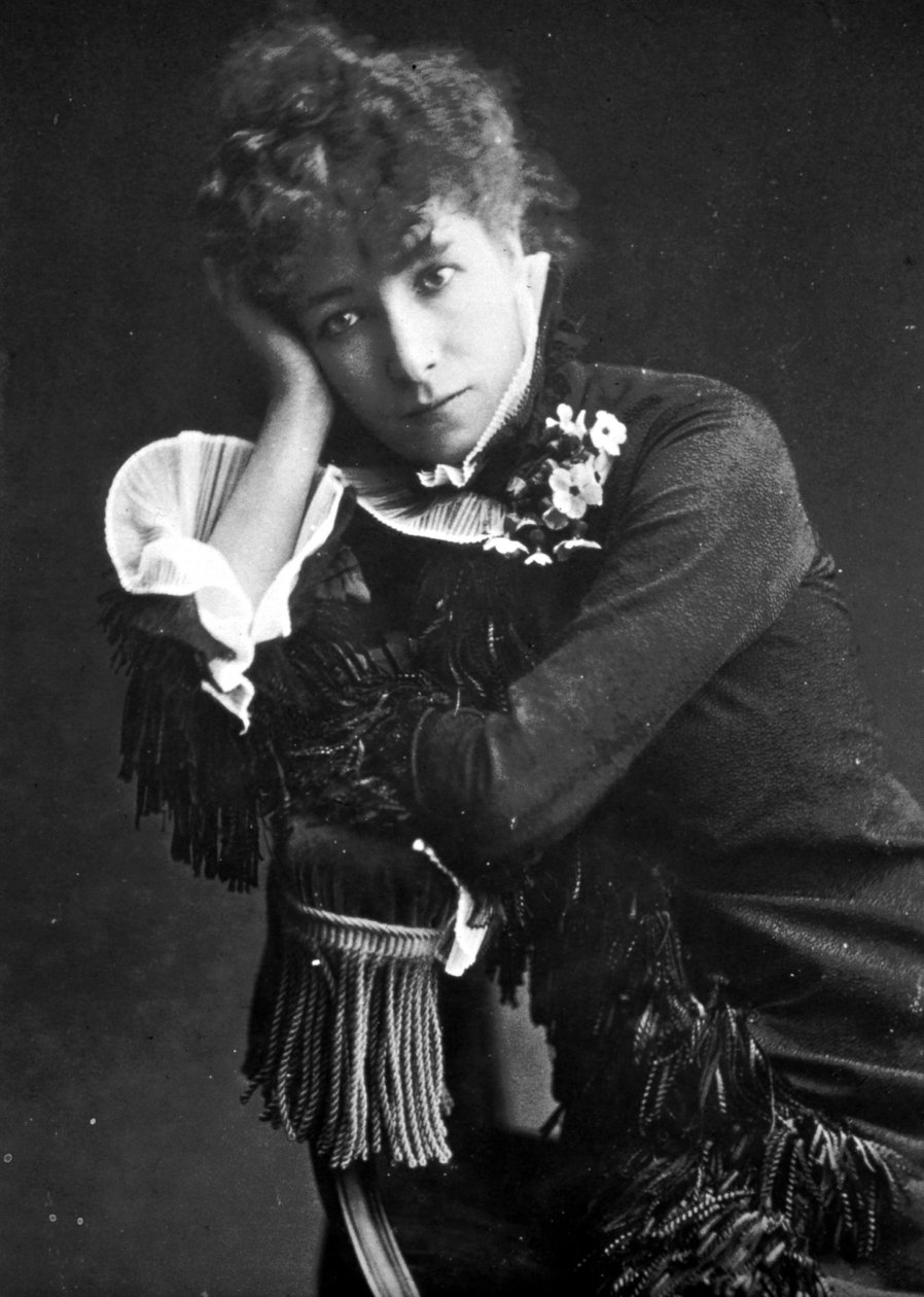 Portrett av Henriette Rosine Bernard dit Sarah Bernhardt (1844-1923) av Unknown photographer