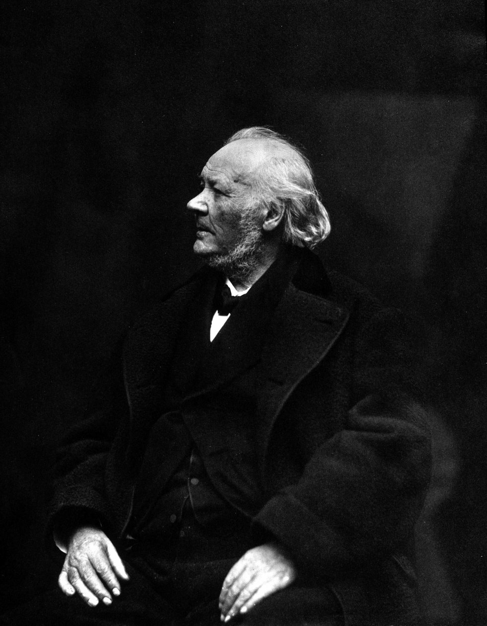 Portrett av Honore Daumier, fransk tegneserieskaper, litograf, maler og skulptør (1808-1879). 1800-talls fotografi. av Unknown photographer