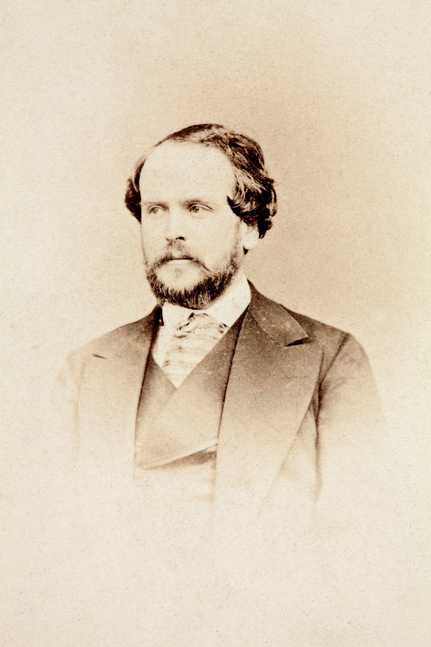 Portrett av Italo Gardoni, ca. 1860 (s/hvitt-bilde) av Unknown photographer