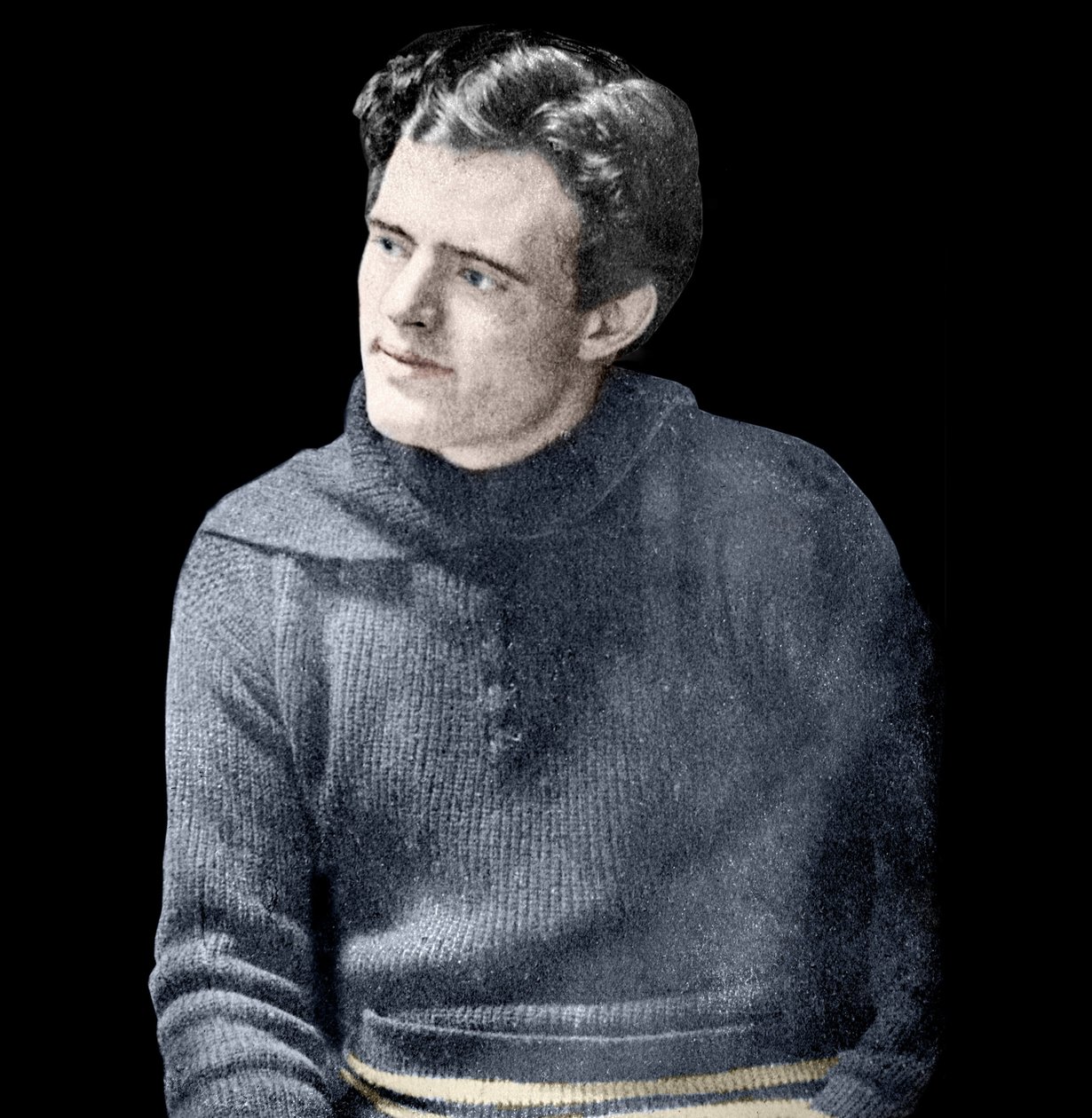 Portrait of Jack London (1876-1916), American novelist. av Unknown photographer