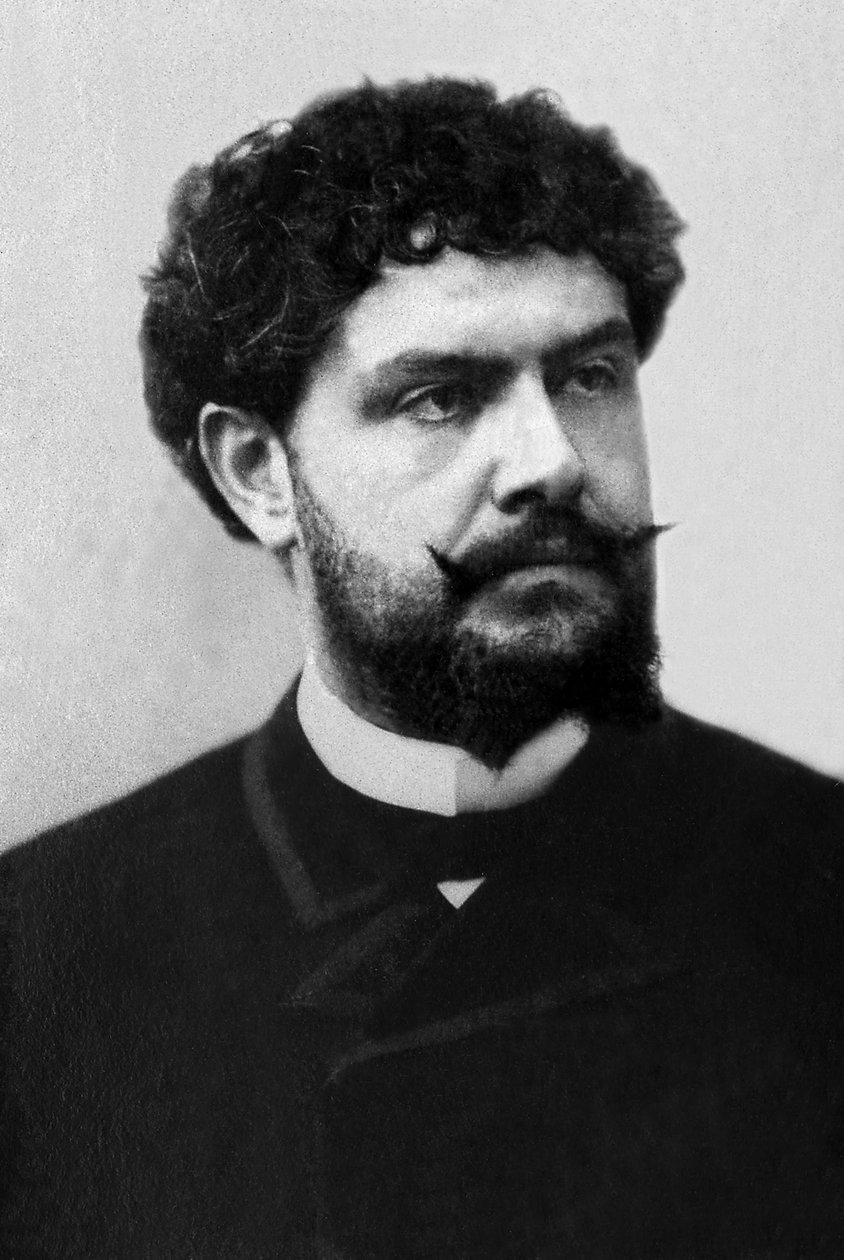 Portrett av Jean Richepin (1849-1926), fransk poet, forfatter og romanforfatter. av Unknown photographer