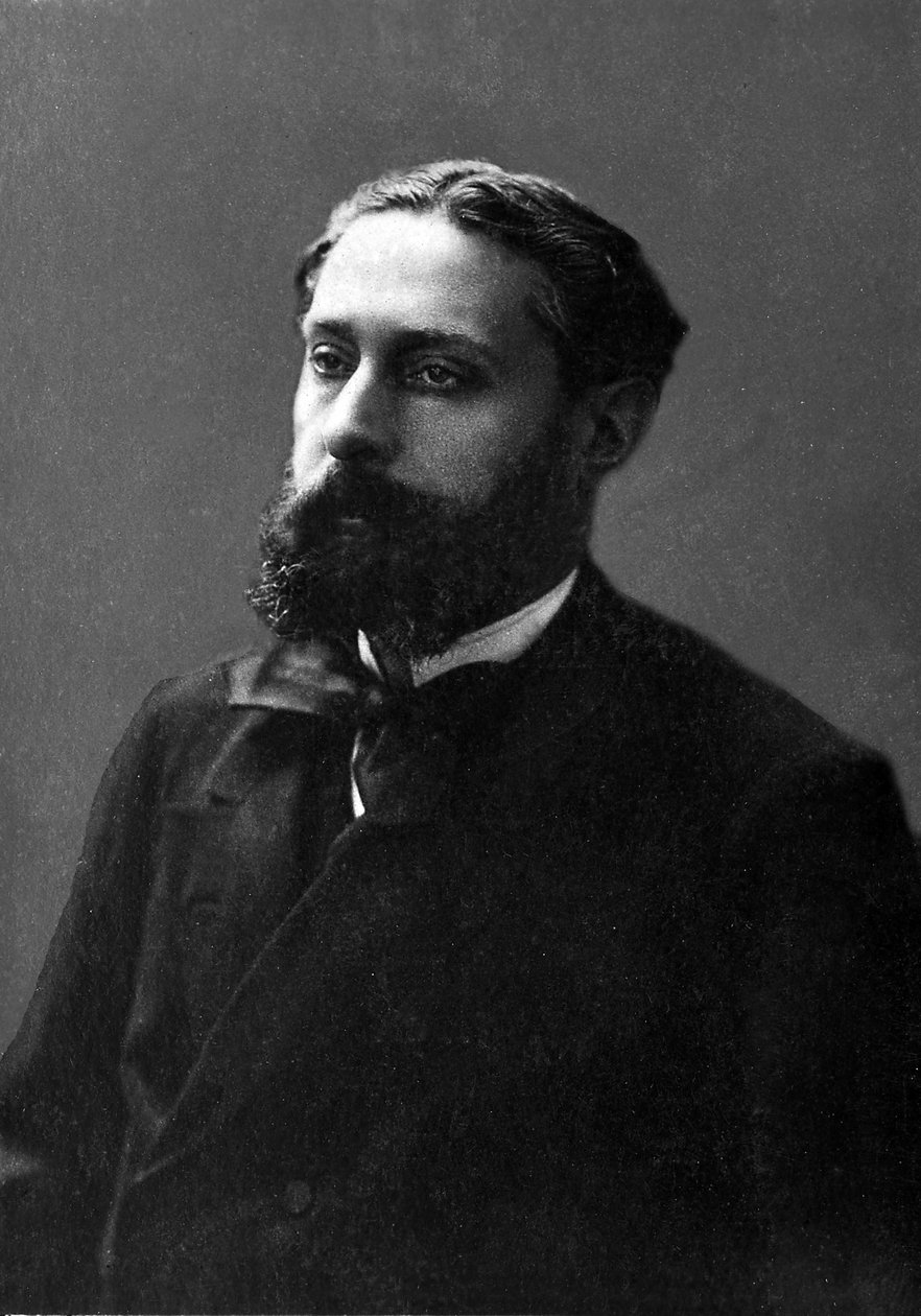 Portrett av Jose Maria (Jose-Maria) av Heredia (1842-1905), fransk poet av cubansk opprinnelse. av Unknown photographer