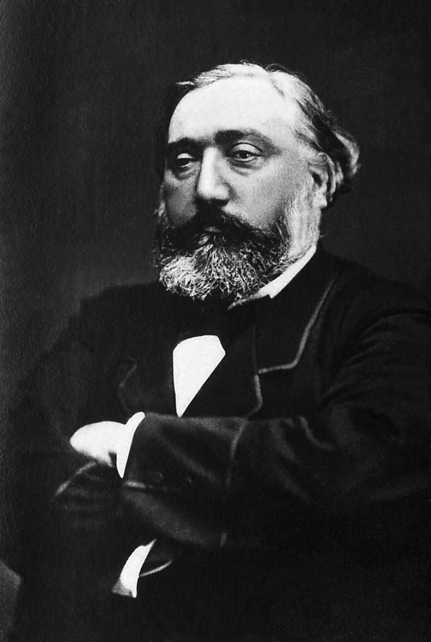 Portrett av Leon Gambetta (1838-1882), fransk advokat og politiker. av Unknown photographer