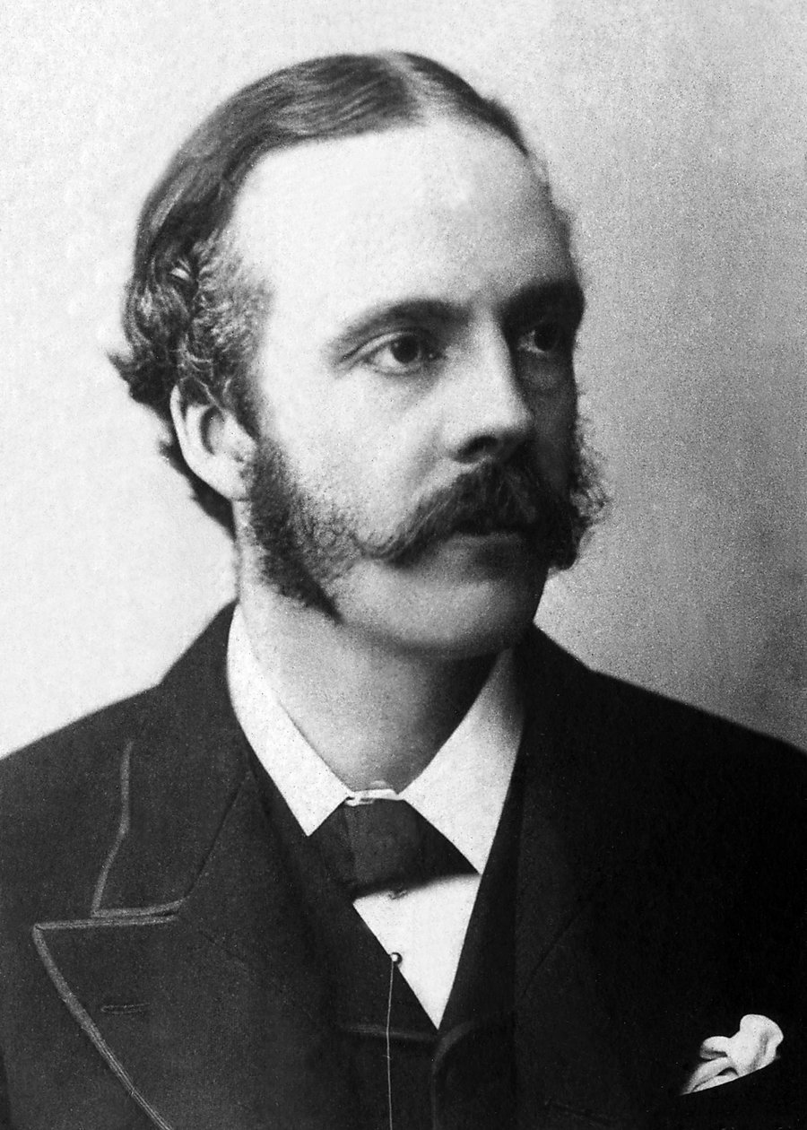 Portrett av Lord Arthur James Balfour (1848-1930), britisk politiker. av Unknown photographer