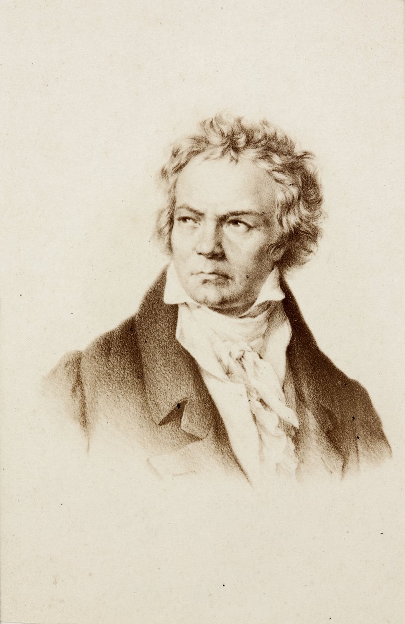 Portrett av Ludwig van Beethoven av Unknown photographer
