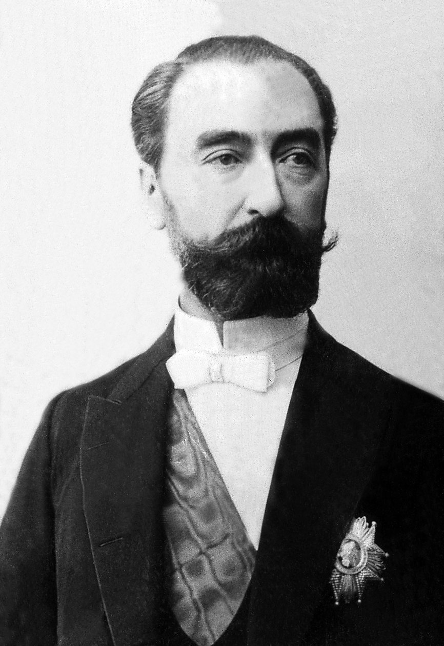Portrett av Marie Francois Sadi Carnot (1837-1894), fransk statsmann og ingeniør. av Unknown photographer