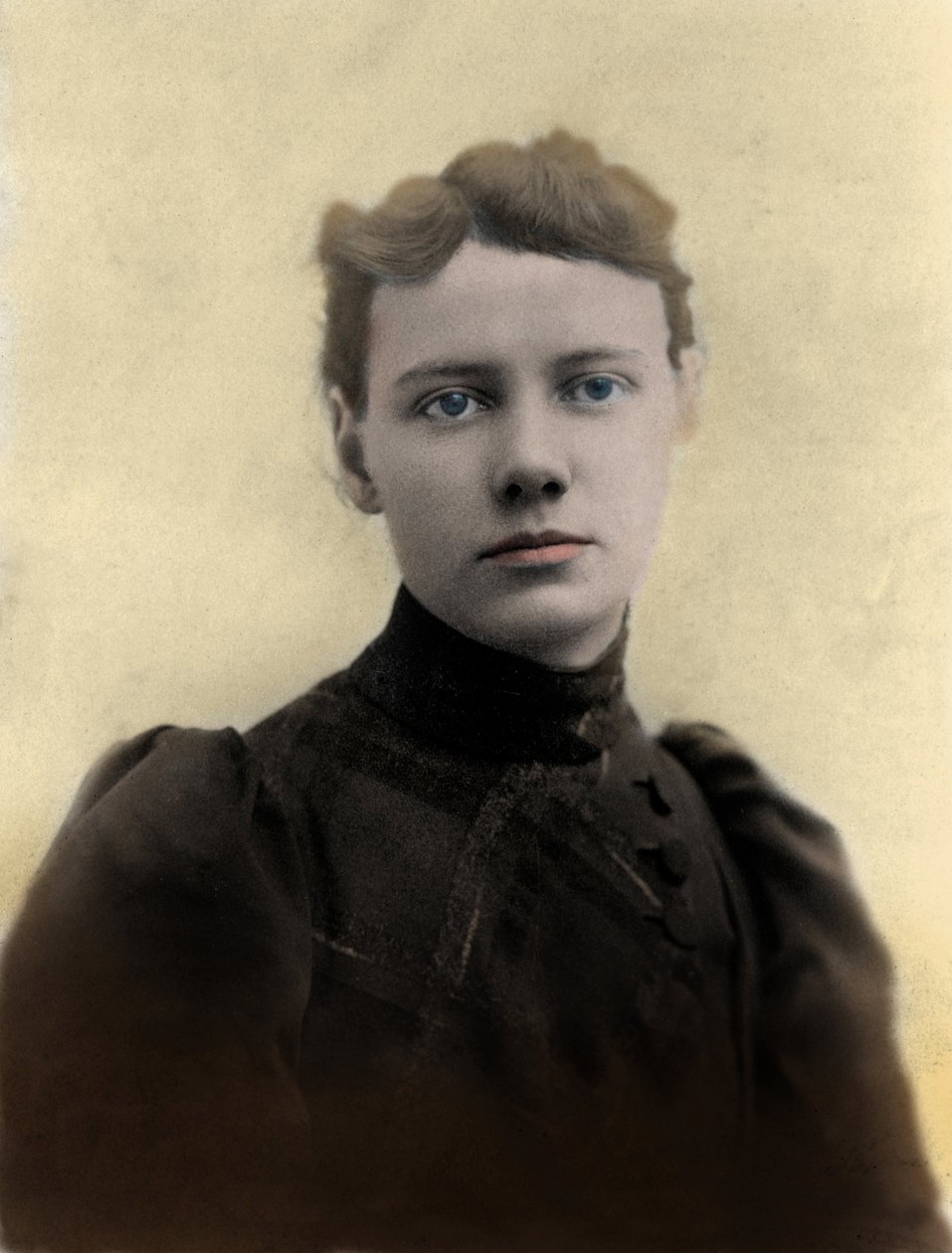 Portrett av Nellie Bly (Elizabeth Jane Cochrane) 1864-1922 amerikansk journalist av Unknown photographer