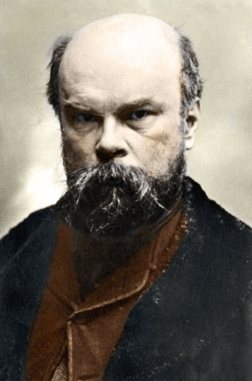 Portrett av Paul Verlaine (1844-1896), fransk poet. av Unknown photographer