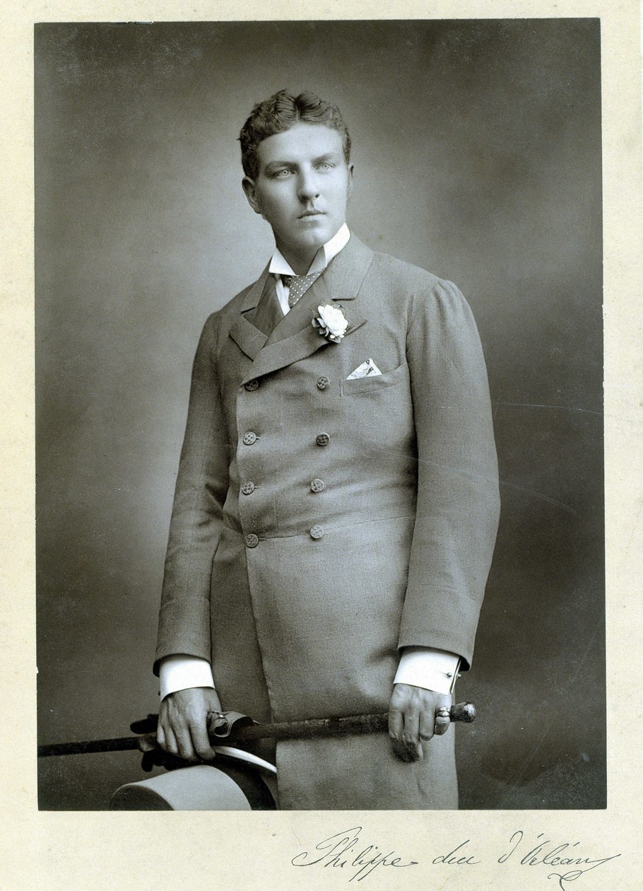 Portrett av Philippe, hertug av Orleans (1869 - 1926), ung mann. av Unknown photographer