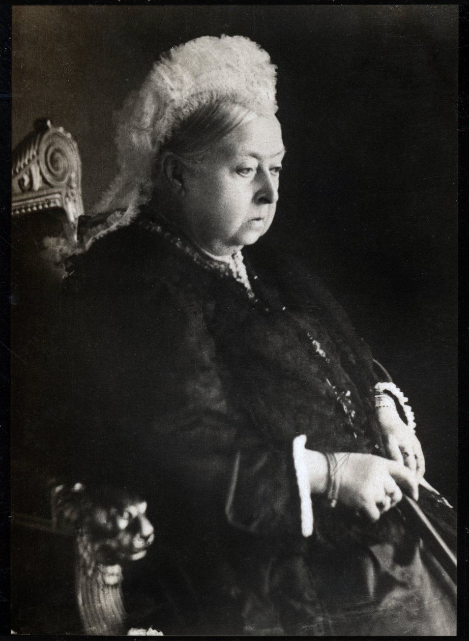 Portrett av dronning Victoria (Victoria Iere) (1819-1901), dronning av Storbritannia av Storbritannia og Irland. FPL samling. av Unknown photographer