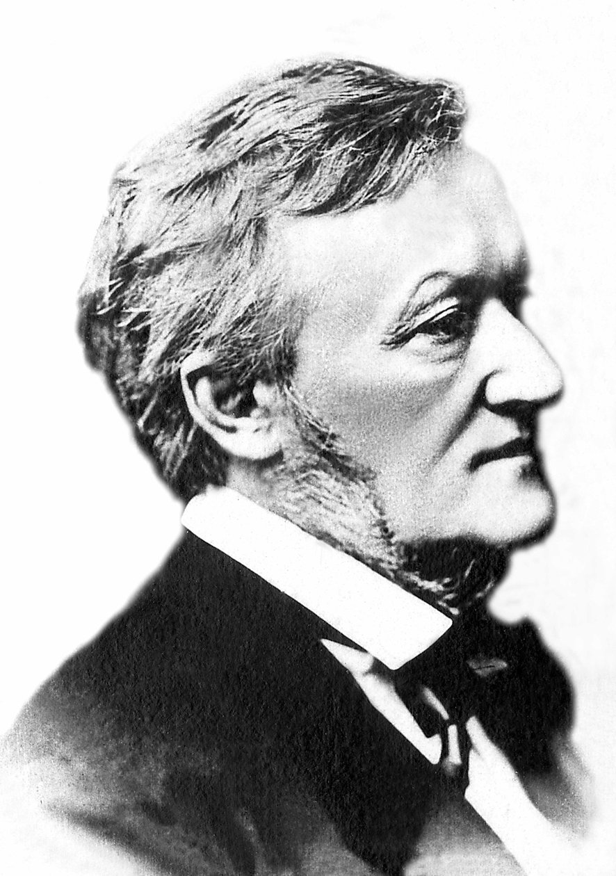 Portrett av Richard Wagner (1813-1883), tysk komponist. av Unknown photographer