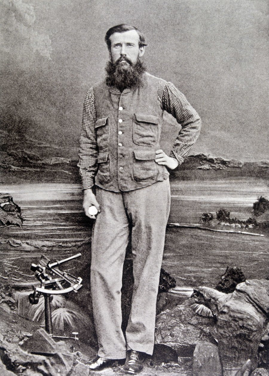 Portrett av Speke, britisk oppdagelsesreisende (1827 - 1864) av Unknown photographer