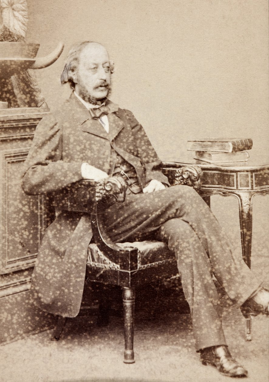 Portrett av Stephen Heller, ca. 1860-tallet (s/hvitt-bilde) av Unknown photographer