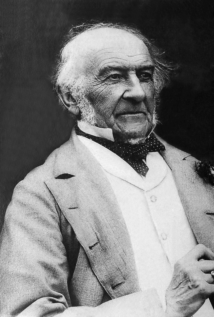 Portrett av William Ewart Gladstone (1809-1898), britisk statsminister og politiker. av Unknown photographer