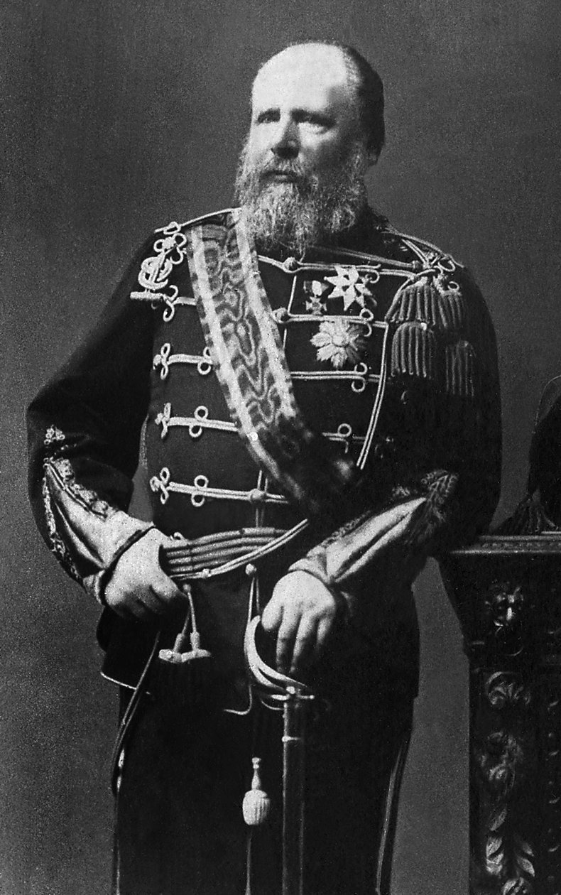 Portrett av William III (1817-1890), prins av Orange-Nassau, storhertug av Luxembourg og konge av Nederland fra 1849 til 1890. av Unknown photographer