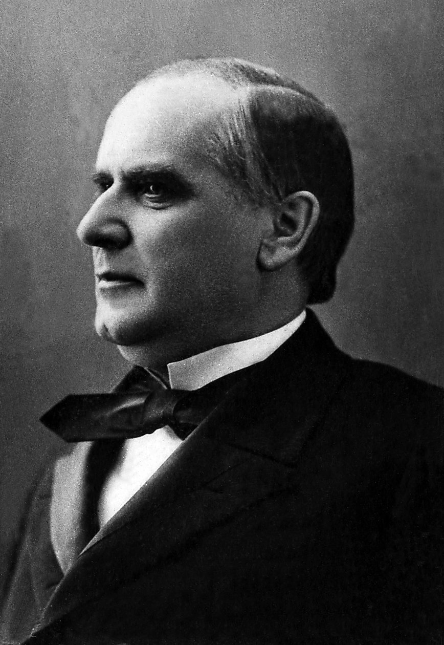 Portrett av William McKinley (1843-1901), amerikansk politiker. av Unknown photographer