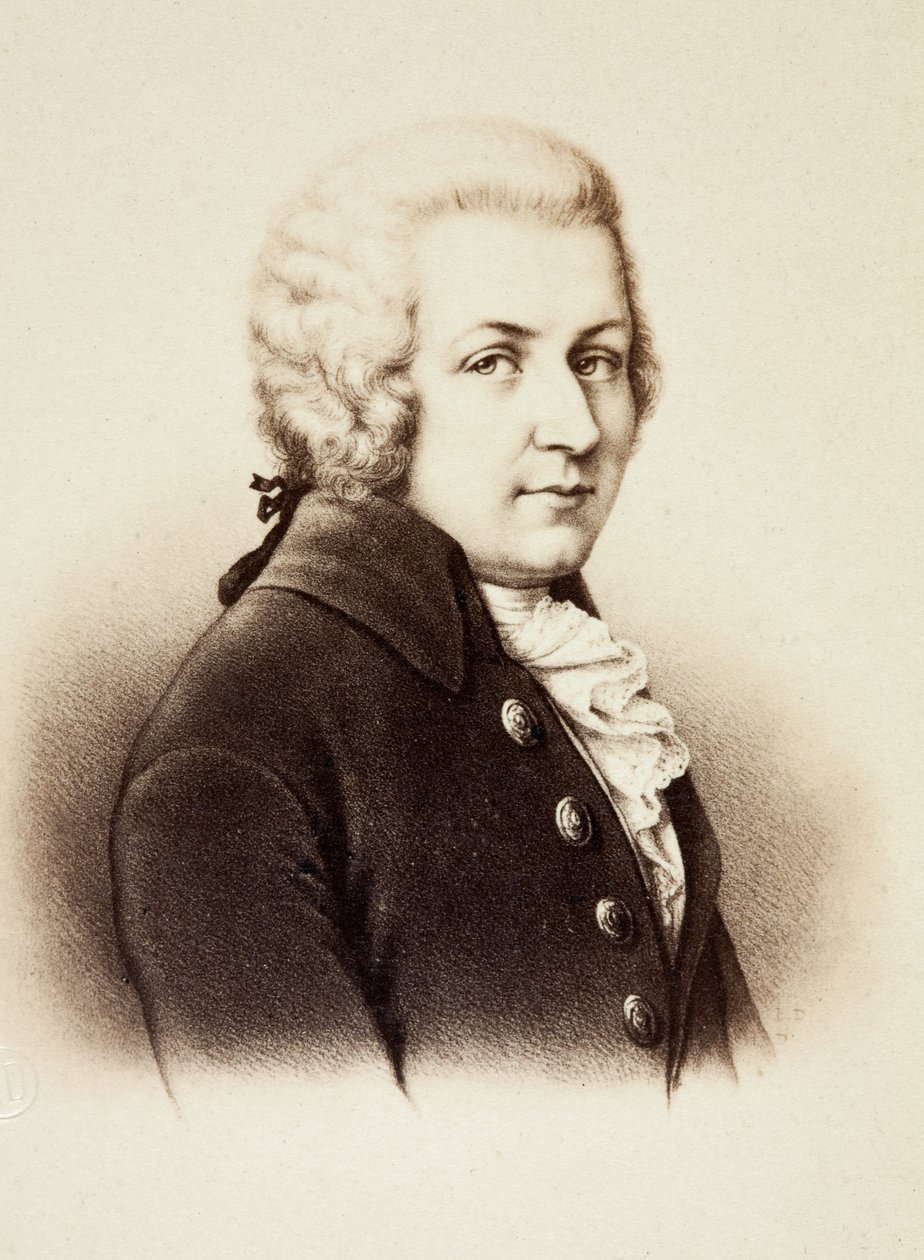 Portrett av Wolfgang Amadeus Mozart av Unknown photographer