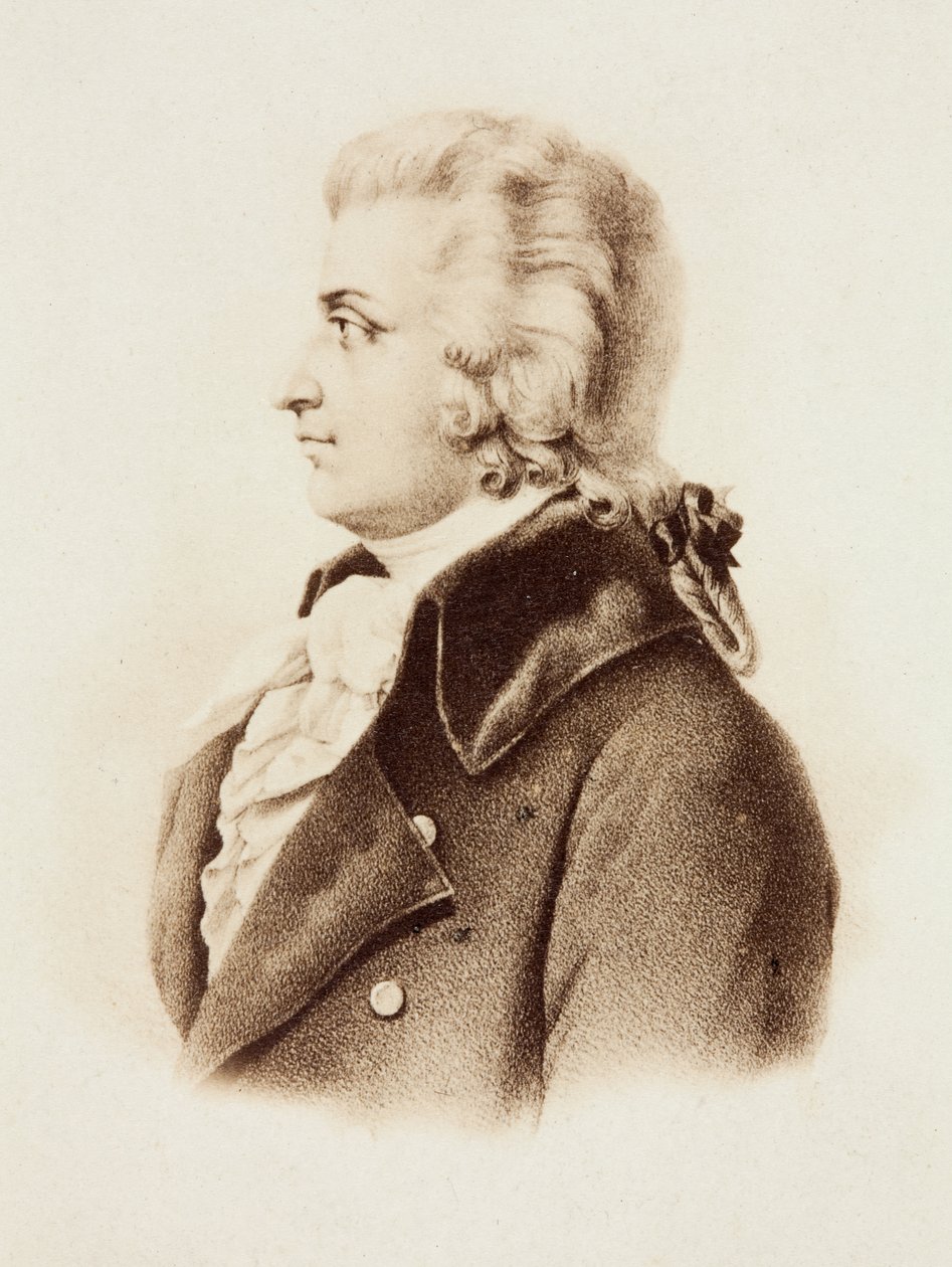Portrett av Wolfgang Amadeus Mozart av Unknown photographer