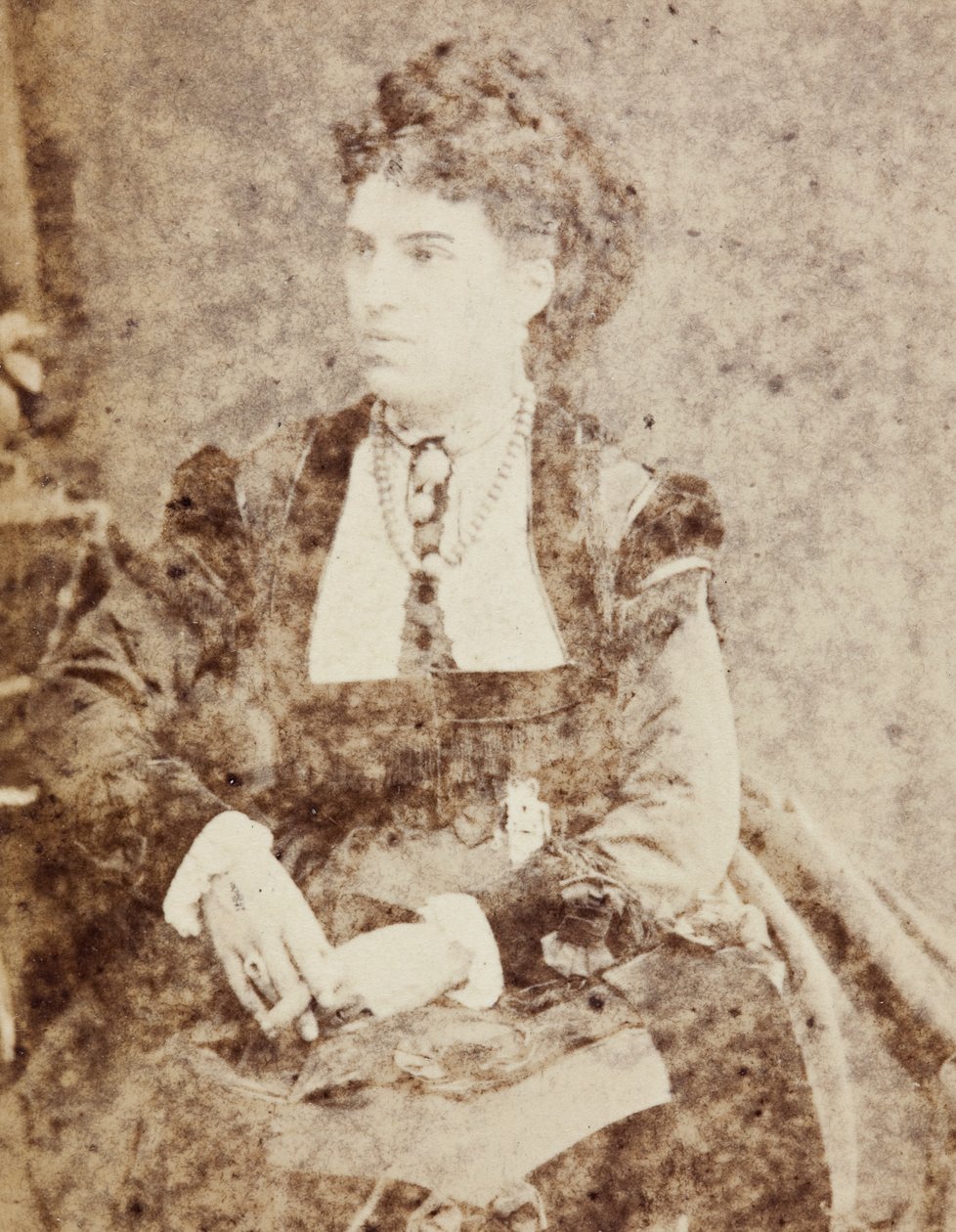 Portrett av Zelia Trebelli Bettini av Unknown photographer
