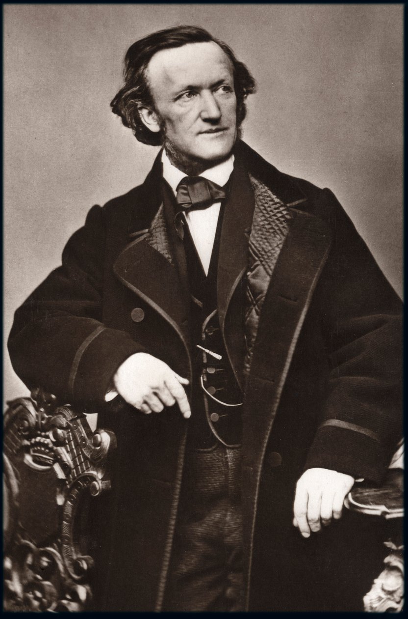 Portrett av komponist Richard Wagner (1813-1883) - Portrett av Richard Wagner (1813-1883), tysk komponist. av Unknown photographer