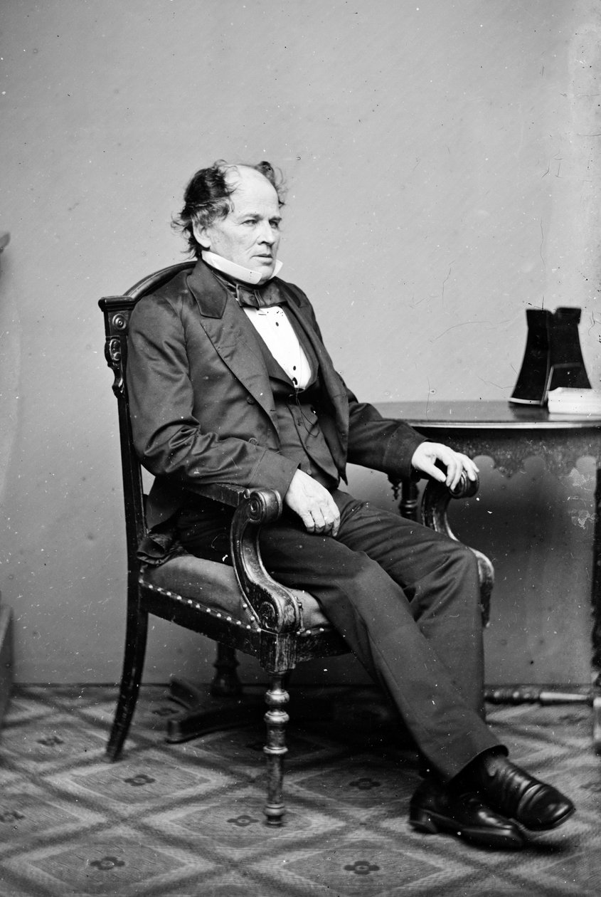 Portrett av den amerikanske meteorologen og oseanografen Matthew Fontaine Maury (1806-1873) År 1860 av Unknown photographer