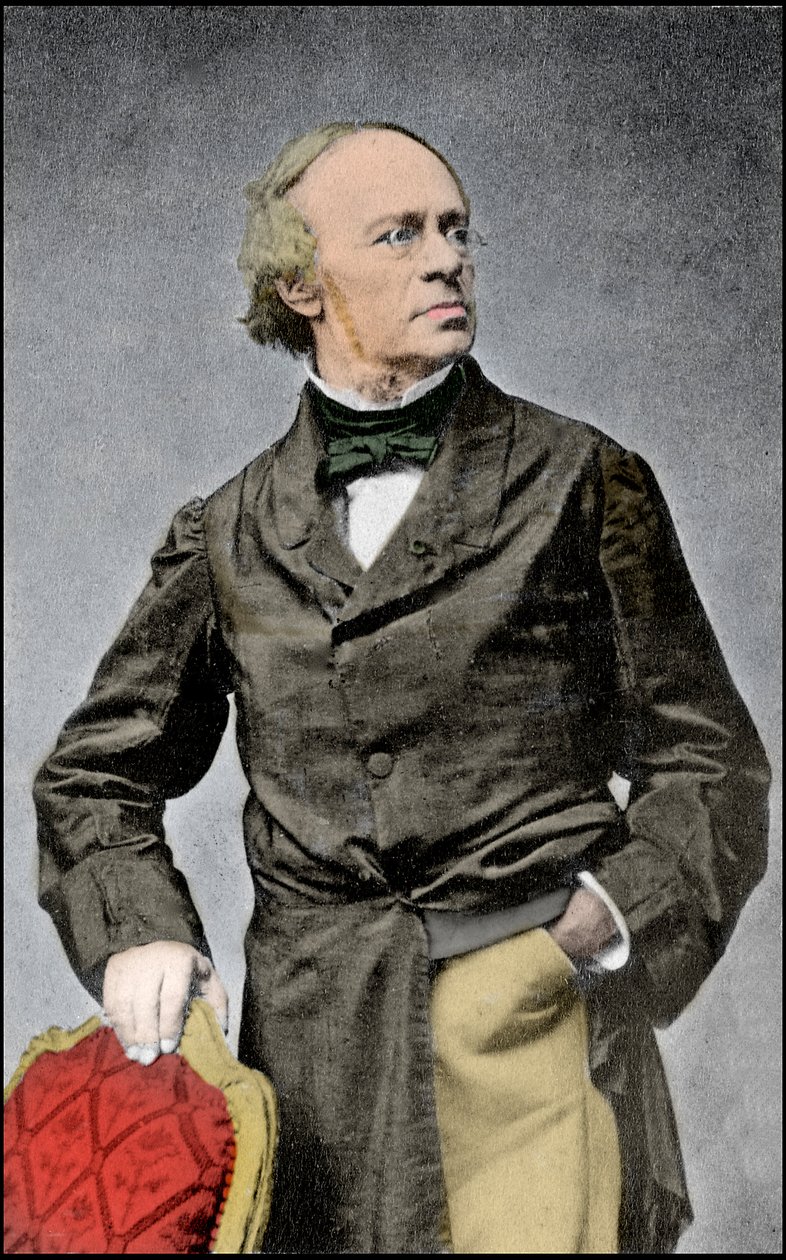 Portrett av den franske komponisten Jacques Fromental Levy dit Halevy (1799-1862) av Unknown photographer