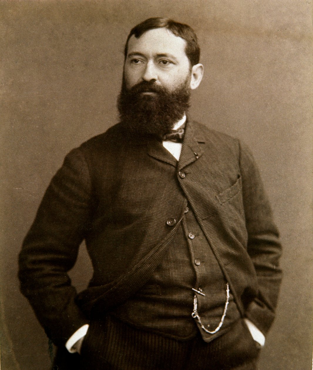 Portrett av den italienske maleren Giuseppe De Nittis (1846-1884) Fotografi av Unknown photographer