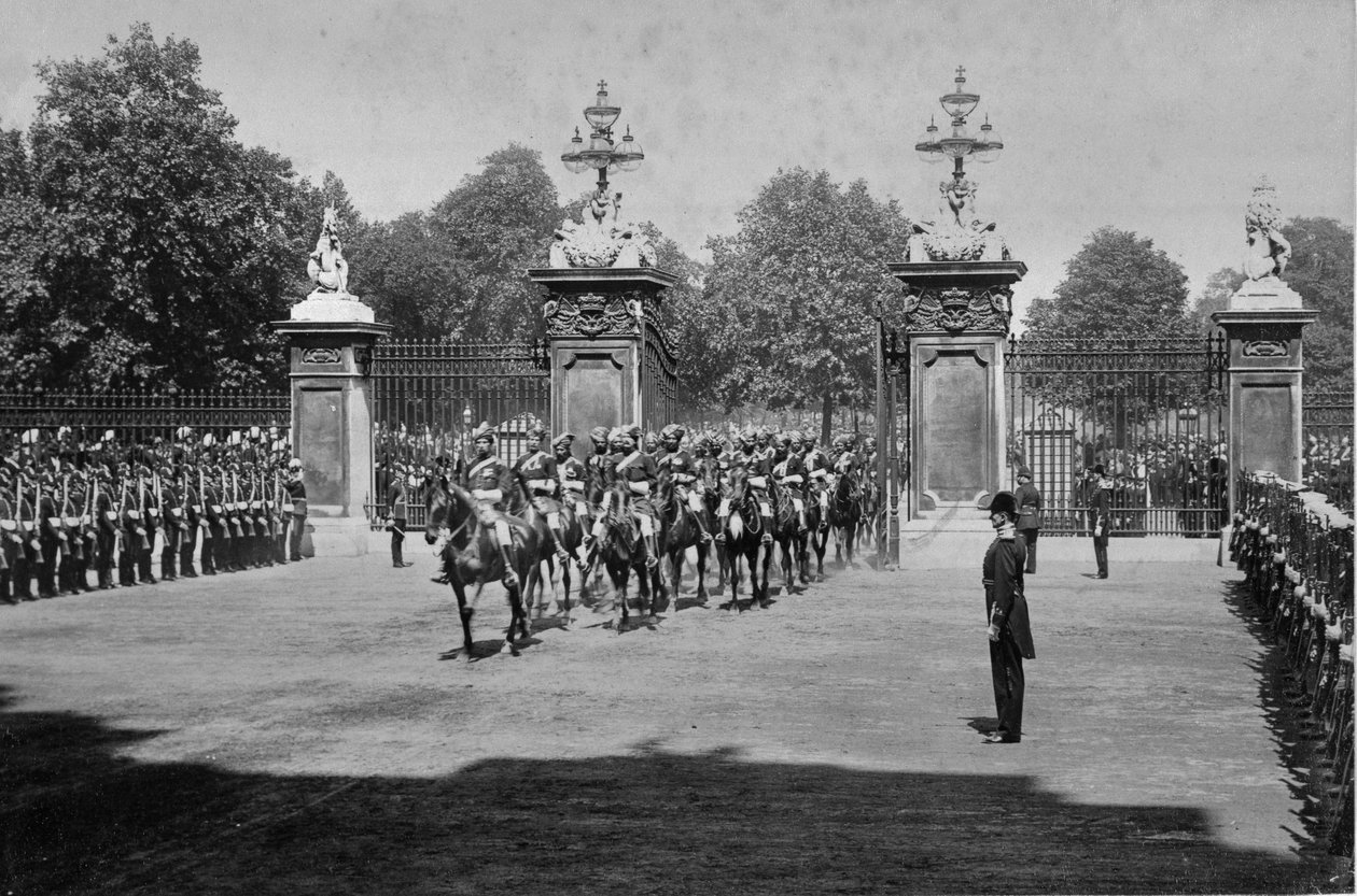 Dronning Victorias diamantjubileumsprosesjon, 22. juni 1897 (s/hvitt-bilde) av Unknown photographer