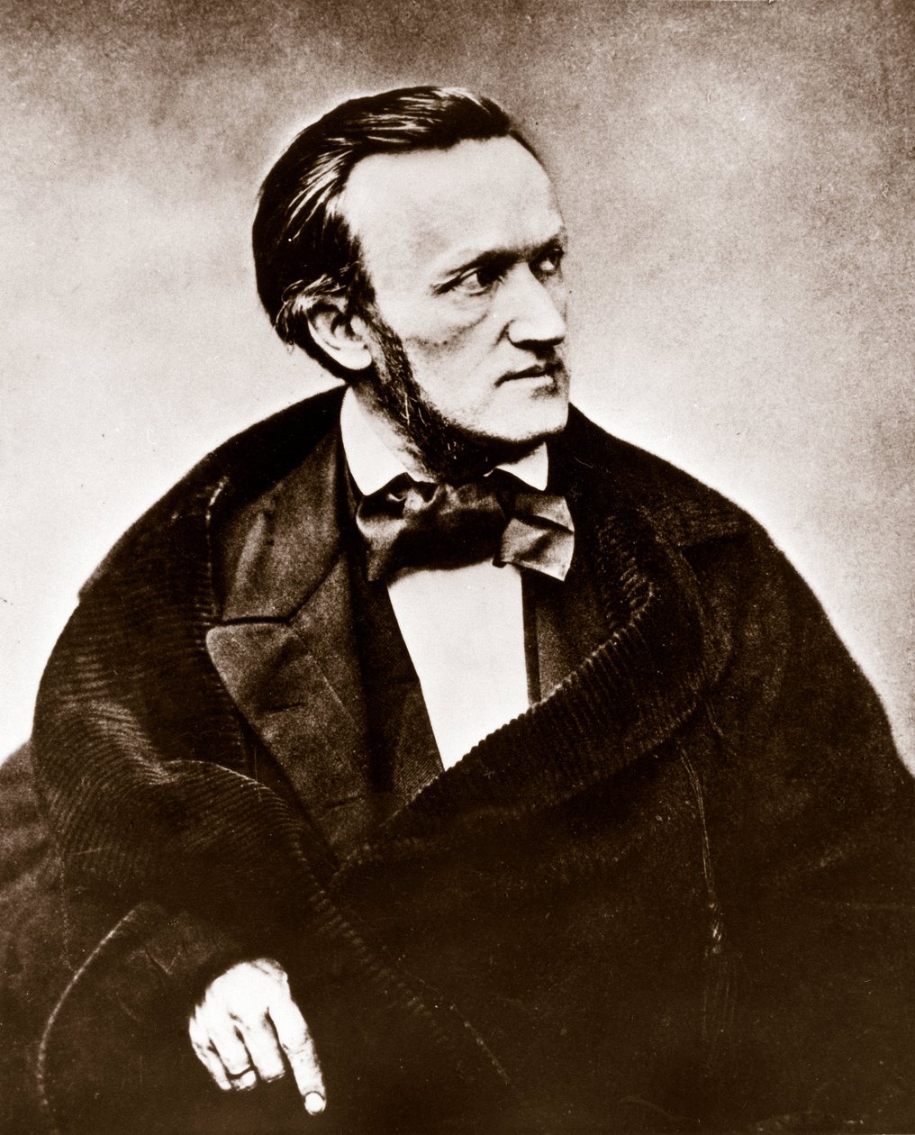 RICHARD WAGNER (1813-1883) Tysk komponist - Fotoportrett av Unknown photographer