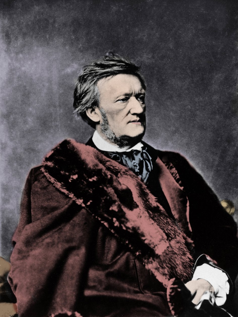 RICHARD WAGNER (1813-1883) Tysk komponist - Portrettfoto av Unknown photographer